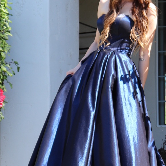 sweet 16 dresses dark blue Sweetheart Puffy Royal Blue Tulle skirt Ball Gown Sweet 16 Quinceanera –  classygown